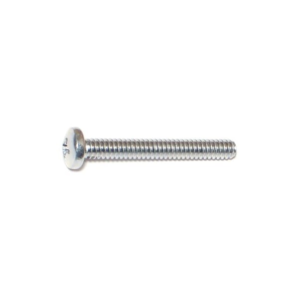 Midwest Fastener #10-24 x 1-1/2 in Phillips Pan Machine Screw, Zinc Plated Steel, 100 PK 07341 - main